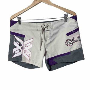 HyperLite Womens Board Shorts Swim Beach Surf Wakeboard Quick Dry Gray SIZE 9